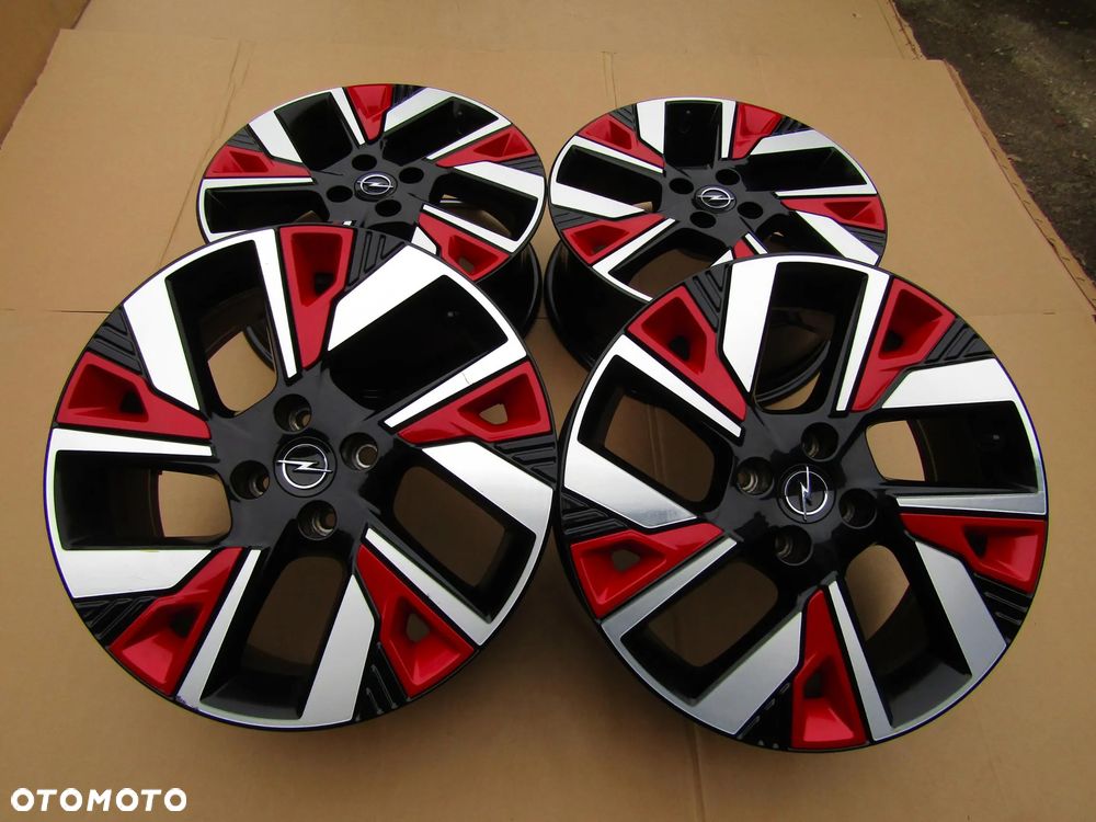 4x Felgi Aluminiowe 18 Opel Mokka II B Corsa F Peugeot 2008 II 2008 5008 Citroen DS3 DS4 C4 Cactus C3 II III 7 j 4x108 ET35 - 16