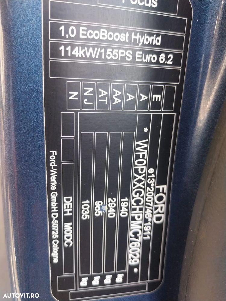 Ford Focus 1.0 EcoBoost Hybrid ACTIVE DESIGN - 26