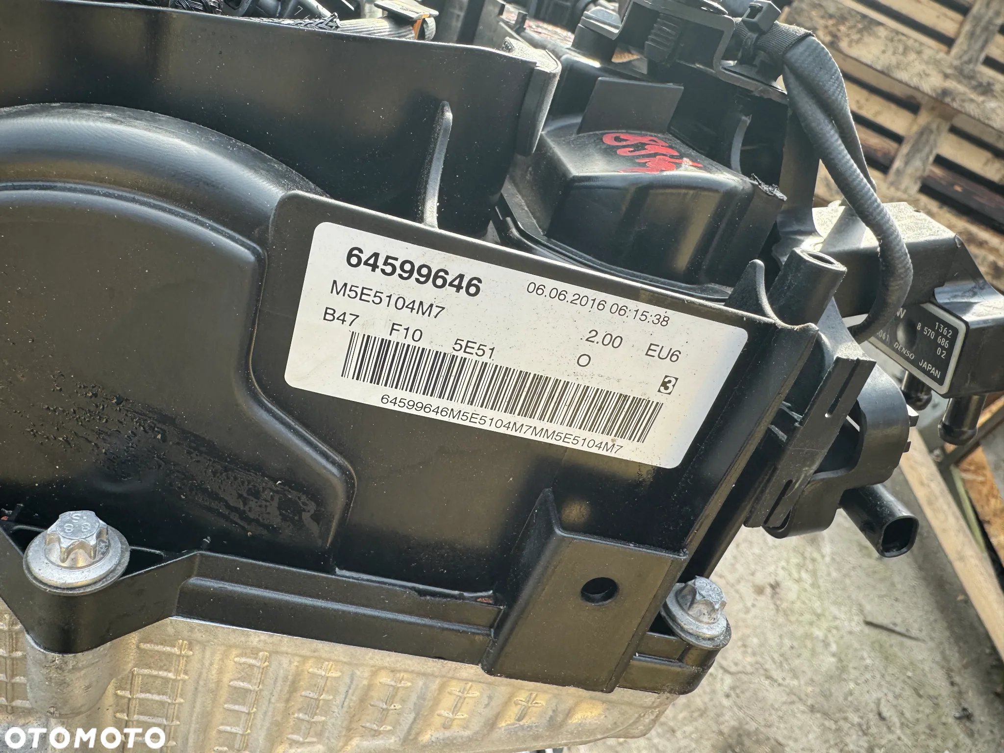 silnik b47d20a 2.0d bmw f10 kompletny 190km euro 6 104 tyskm - 16
