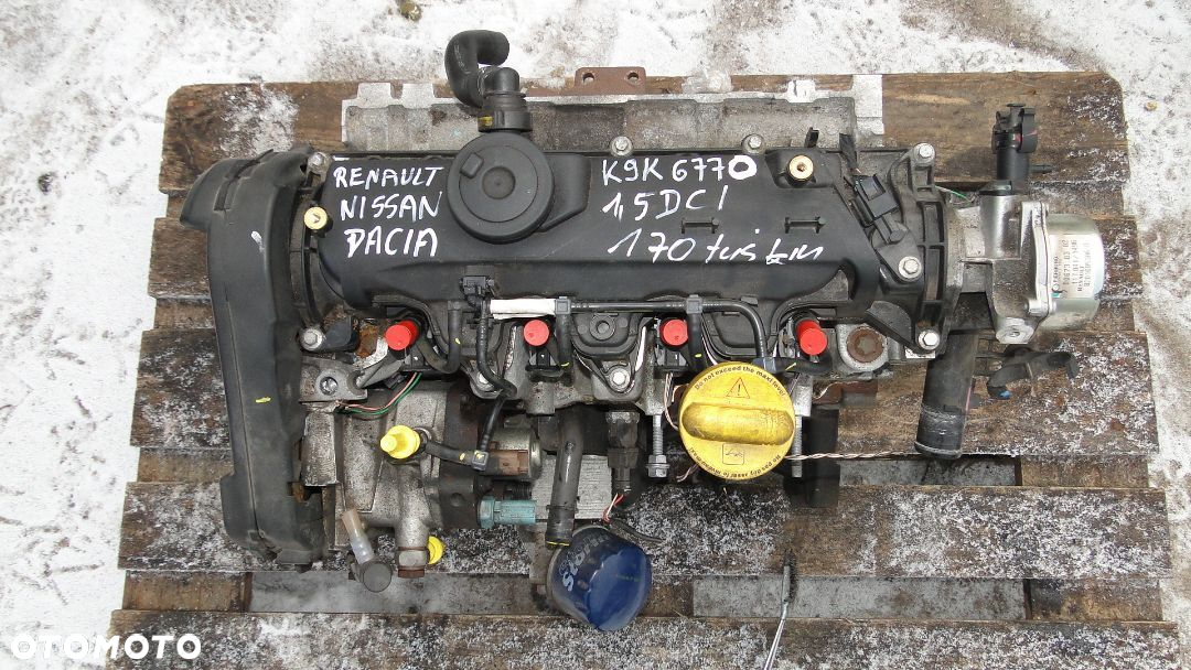 RENAULT NISSAN DACIA SILNIK KOMPLETNY 1.5DCI K9K6770 170tyś km - 2