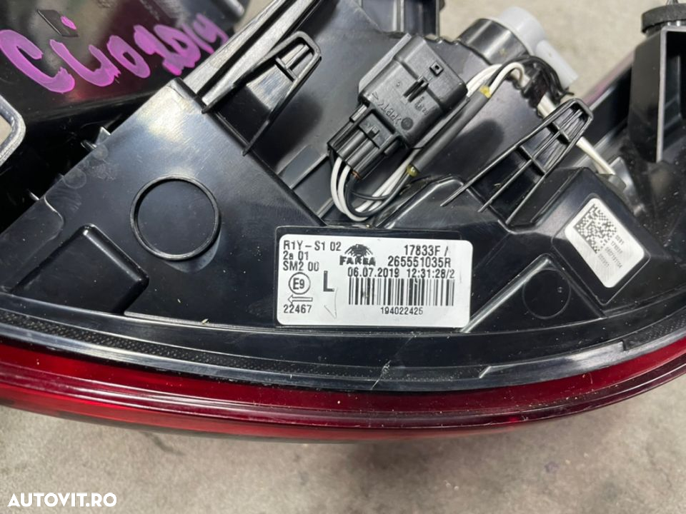 Stop stanga spate RENAULT CLIO hatchback an 2019-2022 led si bec - 3