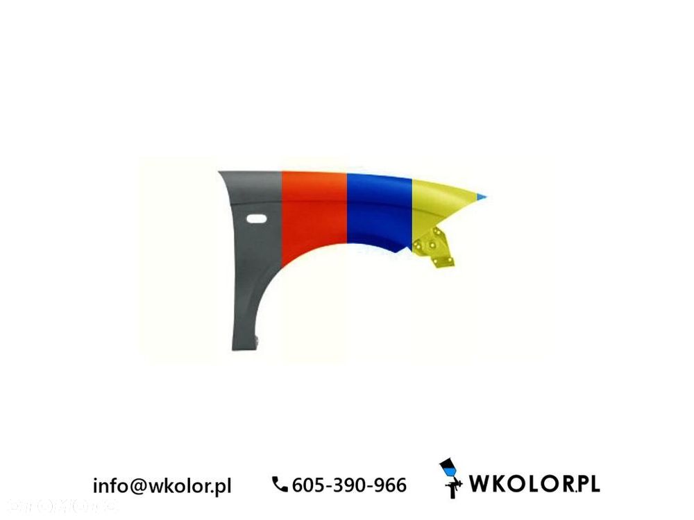 NOWY BŁOTNIK SEAT ALTEA 2006-2009 LAKIEROWANY W KOLOR - 1