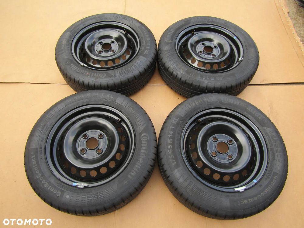 4x Felgi Stalowe Koła 14 Hyundai i10 II i20 Getz Kia Picanto III Rio + Opony 175/65 - 4