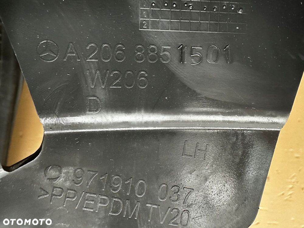 ŚLIZG ZDERZAKA PRZEDNIEGO MERCEDES C-KLASA W206 2021- - 4