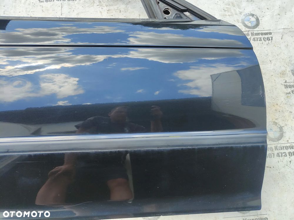 BMW E46 Sedan Kombi Drzwi prawe przednie przód Cosmosschwarz 303/9 - 4
