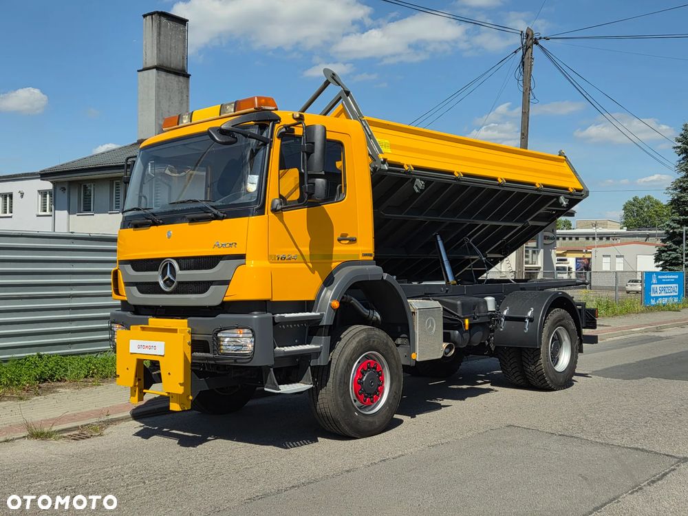Mercedes-Benz AXOR 1824 // 4x4 4WD AWD // BLOKADY TERENOWE ZWOLNICE // NOWY KIPER WYWROTKA 3str // NISKI PRZEBIEG // MOŻLIWY HDS // OPONY 100% // JAK NOWY - 11