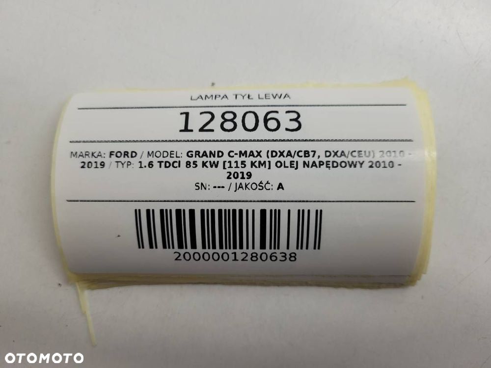 LAMPA TYŁ LEWA W KLAPE FORD GRAND C-MAX AM5113N004CA EUROPA - 10