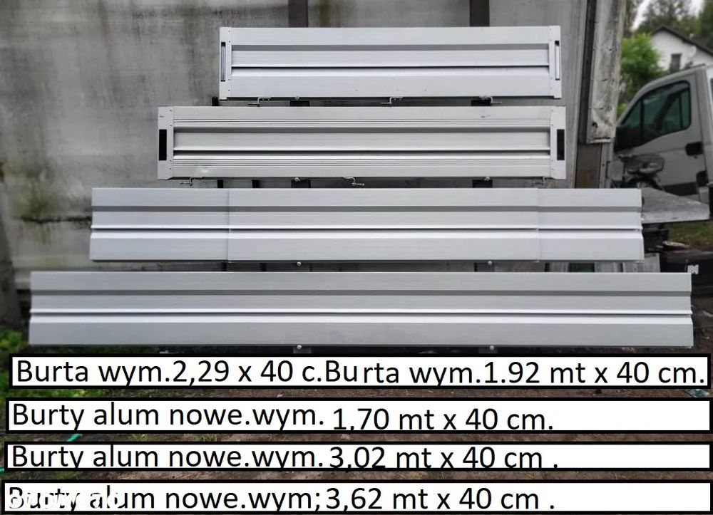 Burty Aluminium  kiper wywrot skrzynia kontener - 2