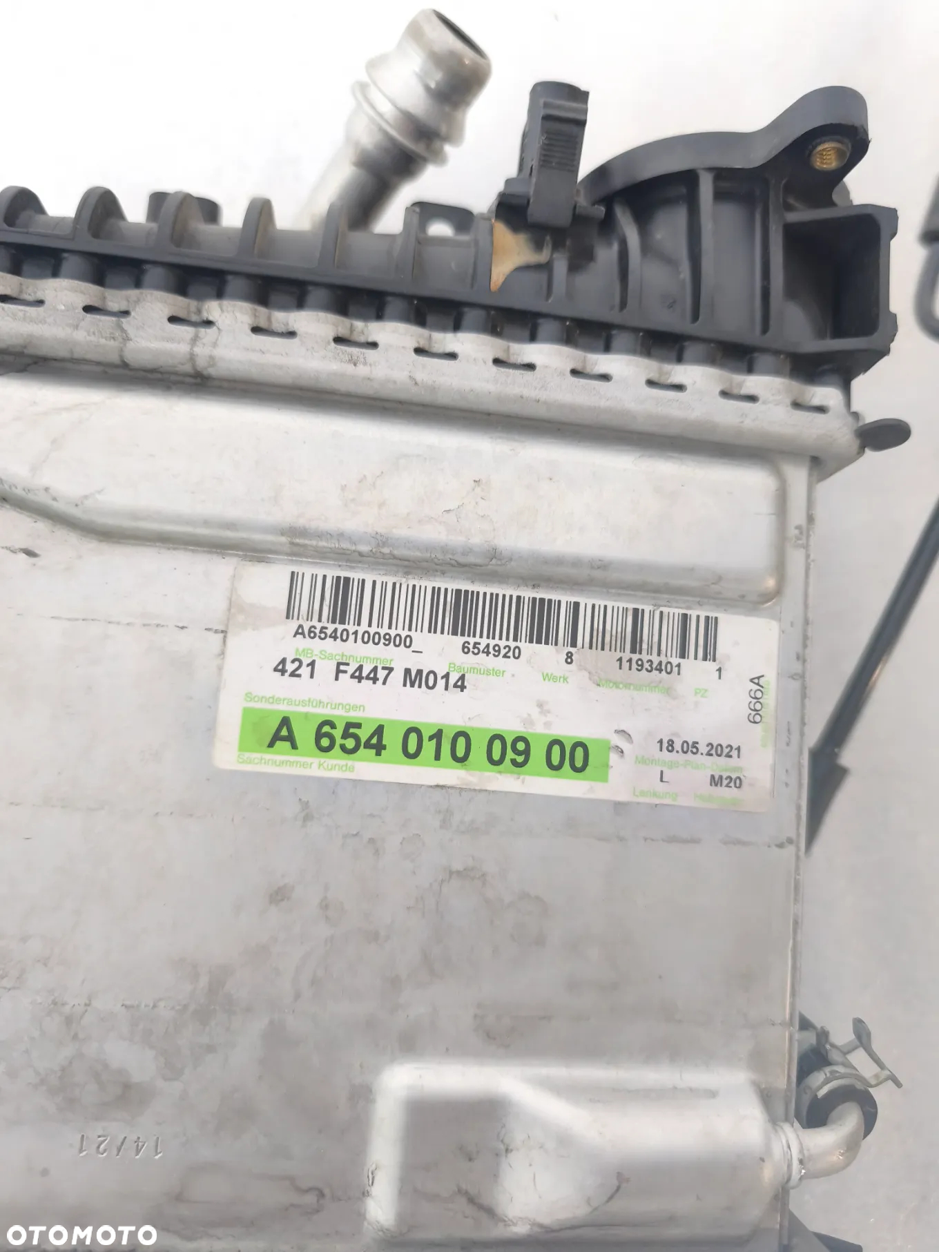 Intercooler chłodnica Mercedes-Benz w213 a6540100900 2.0 654 - 2