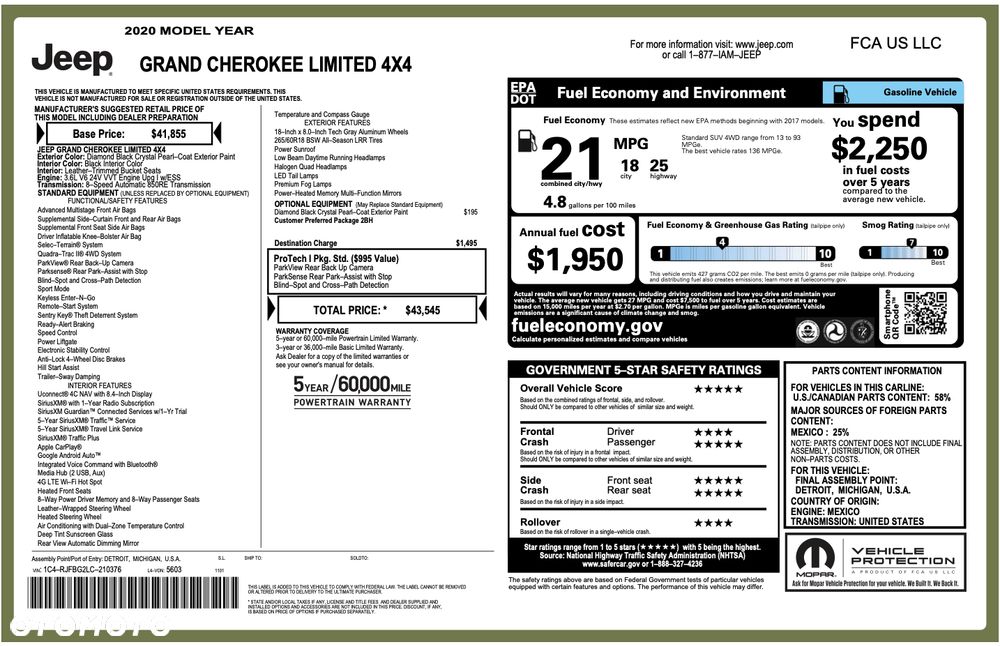 Jeep Grand Cherokee 3.6 V6 Limited - 21