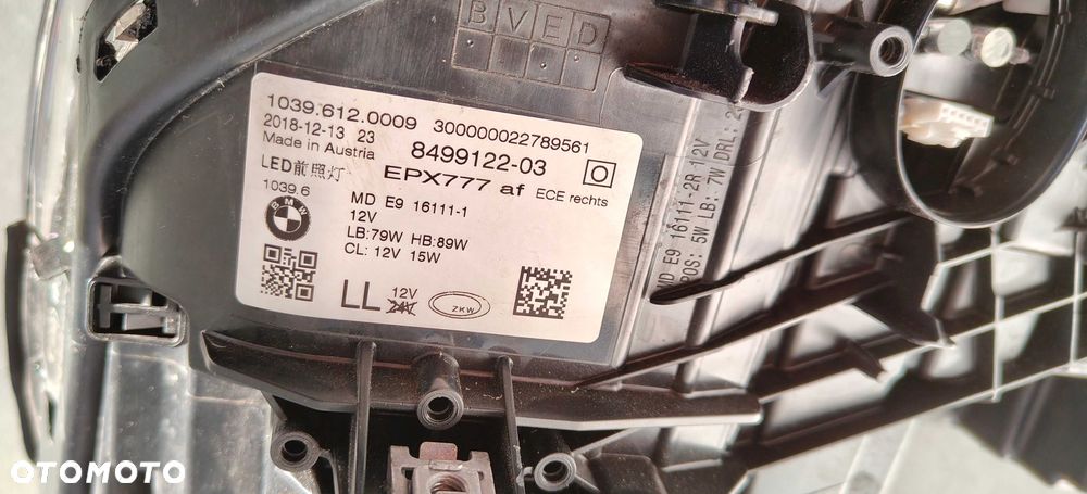 Lampa Przod Bmw 5 G30 G31 Full Led Adaptive 17-20r Europa - 15