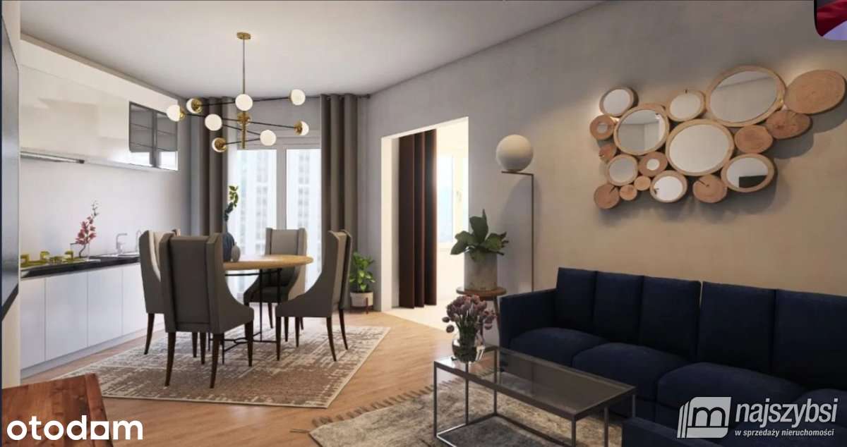 KOŁOBRZEG-3 POKOJOWY APARTAMENT Z TARASEM W PORCIE