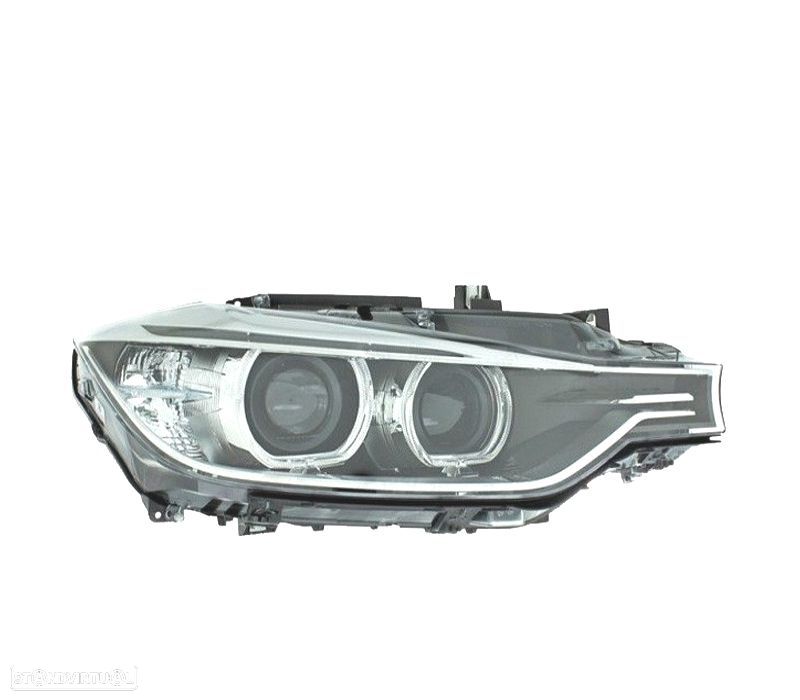 FAROL XENON DIR BMW SERIE 3 F30 31 11-15 FUNDO PRETO - 1