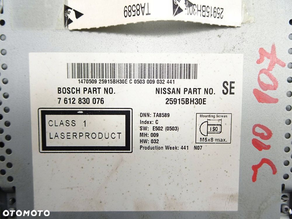 radio cd nissan qashqai j10 lift 10-13 r. 25915bh30e - 9