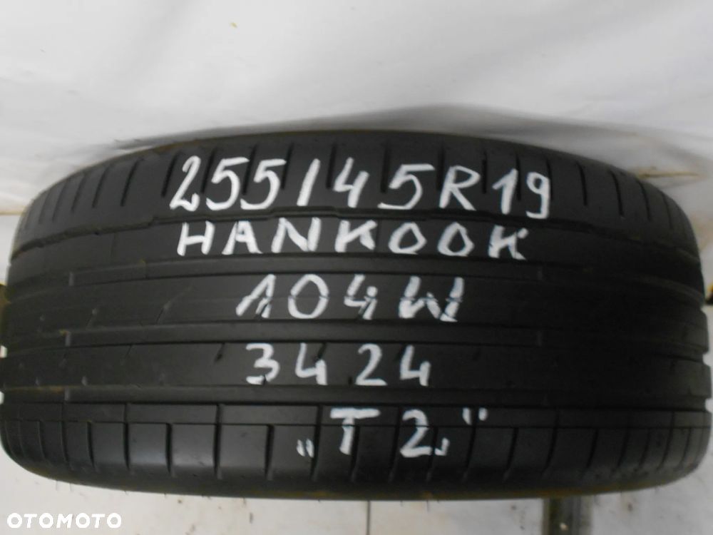 OPONA POJEDYNKA  255/45R19 HANKOOK VENTUS S1 EVO3 T2 DOT 3424 6.6MM - 1