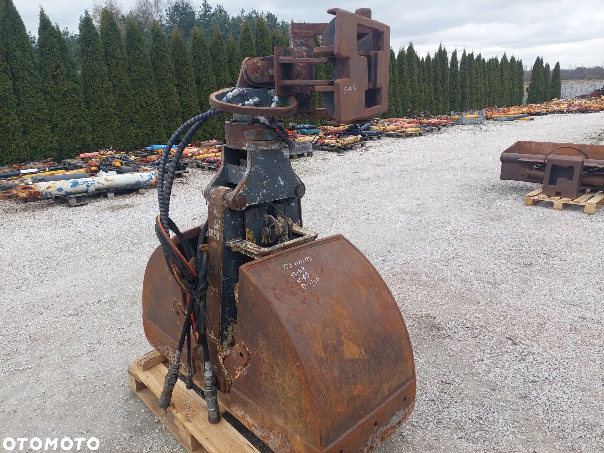 Łyżka chwytakowa, chwytak obrotowy rotor rotator koparki na szybkozłącze Nado SK 15 20 Komatsu PW PC 130 138 140 148 160 180 210 - 9