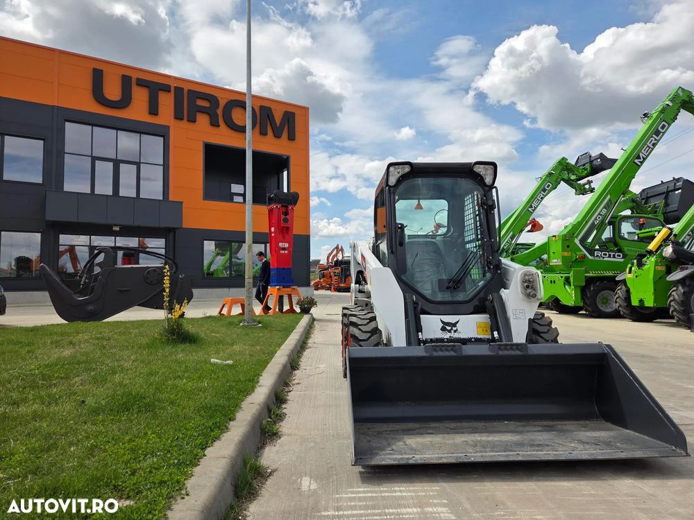 Bobcat S510, NOU 2025, ridica 810kg la 2,7t, ANVELOPE PLINE, Aer conditionat, usa cabina, motor Kubota 50CP, sist hidraulic suplimentar, cupa 1mc, furci, posibilitate leasing 5 ani-PROMOTIE 41.900 EUR+Tva - 7