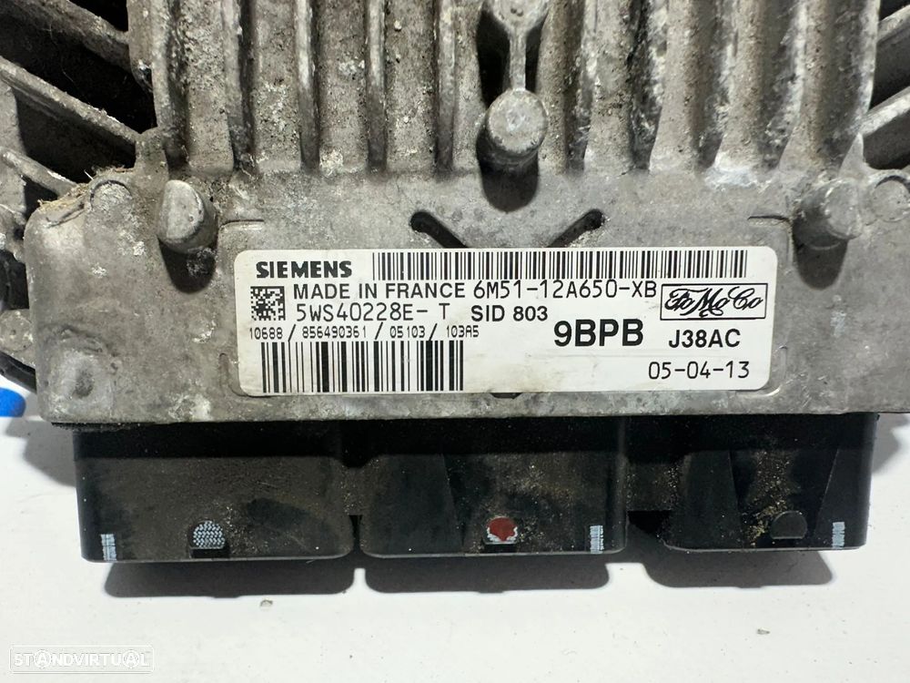 .Centralina Motor Original Siemens Ford D4204T 6M5112A650XB 5WS40228ET SID803 - 8