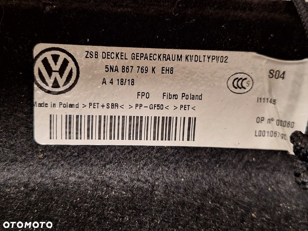 polka bagaznika vw tiguan II 2 2016- 5na  5na867769m orginal demontaz - 4