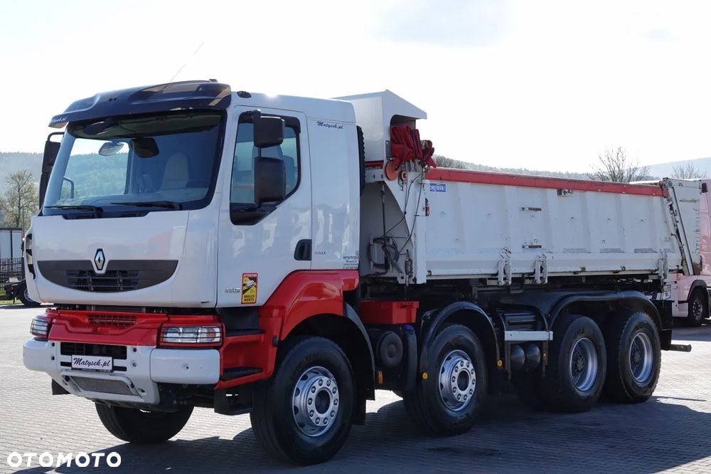 Renault KERAX 480 / 8x4 / WYWROTKA / HYDROBURTA / HYDROKLAPA / BORDMATIC / AUTOMAT - 10