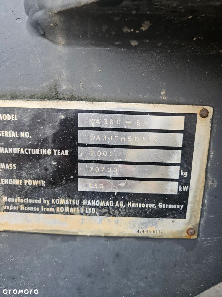 Komatsu WA 380 - 7
