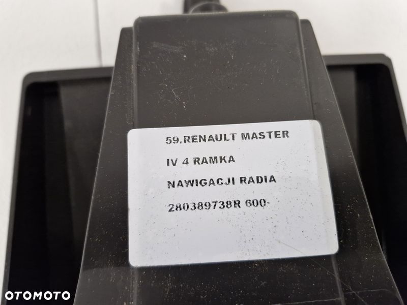 RENAULT MASTER 3 III LIFT 4 IV RAMKA RADIA NAWIGACJI NAVI 280389738R - 4