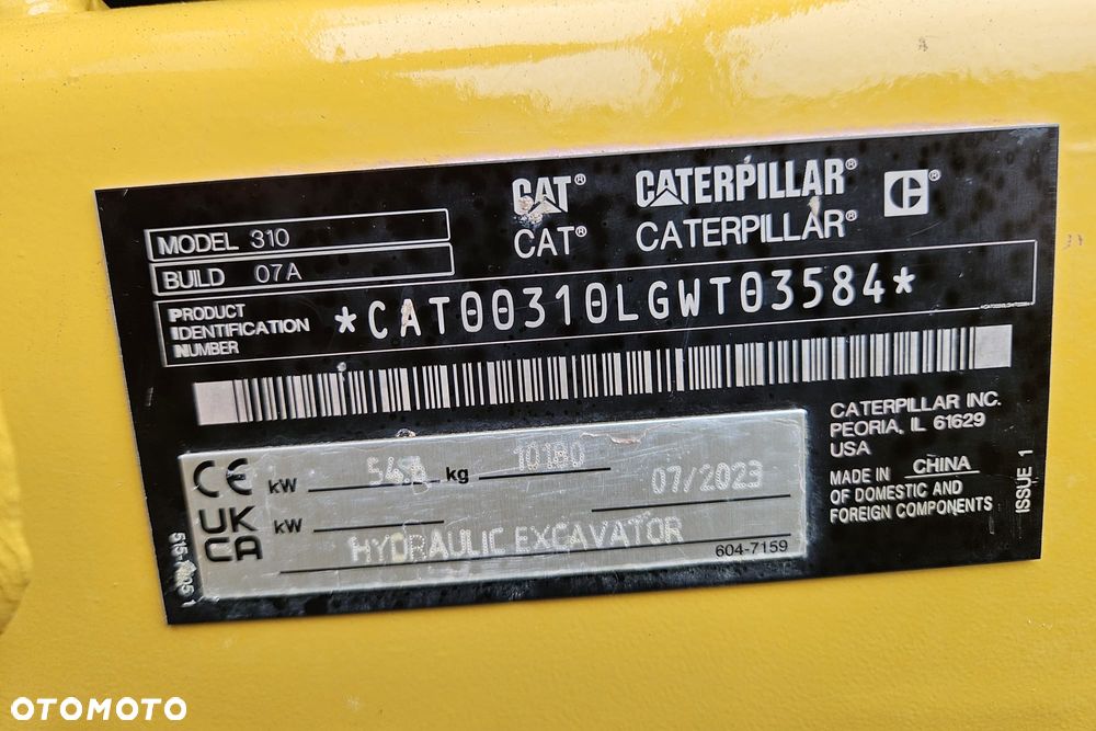 Caterpillar CAT 310 | 2023 | 1595 MTG | 308 E2 307 309 311 310-07 - 23