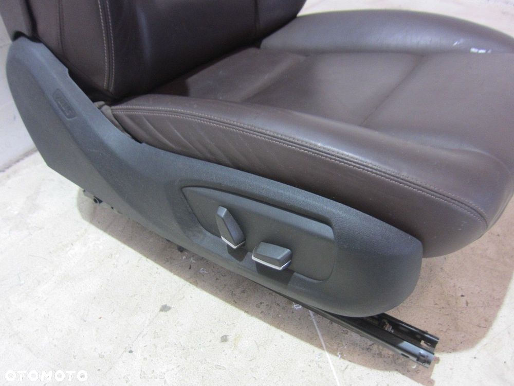 BMW 5 F10 FOTELE FOTEL PRAWY PASAZERA BRĄZOWY BRĄZ MOKKA 52107350221 - 6