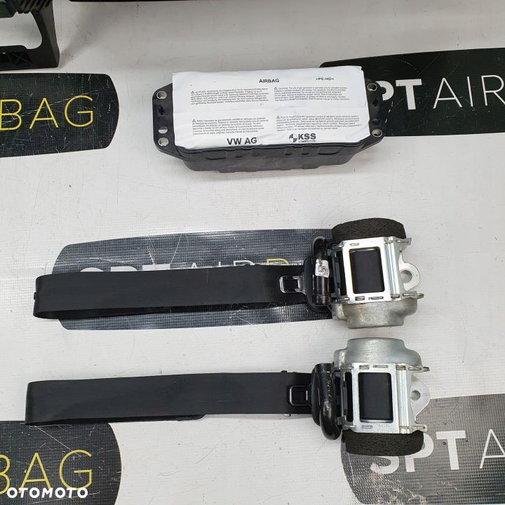 VW TOUAREG III 3 DESKA ROZDZIELCZA KONSOLA KOKPIT PULPIT PODUSZKI AIRBAG AIR BAG PASY KIT SET - 9