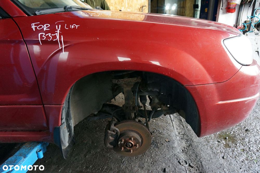 MASKA ZDERZAK BŁOTNIKI LAMPY FORESTER II SG LIFT 33J  SUBARU 2006-2008 CZERWONY GARNET PRZÓD KOMPLETNY - 13