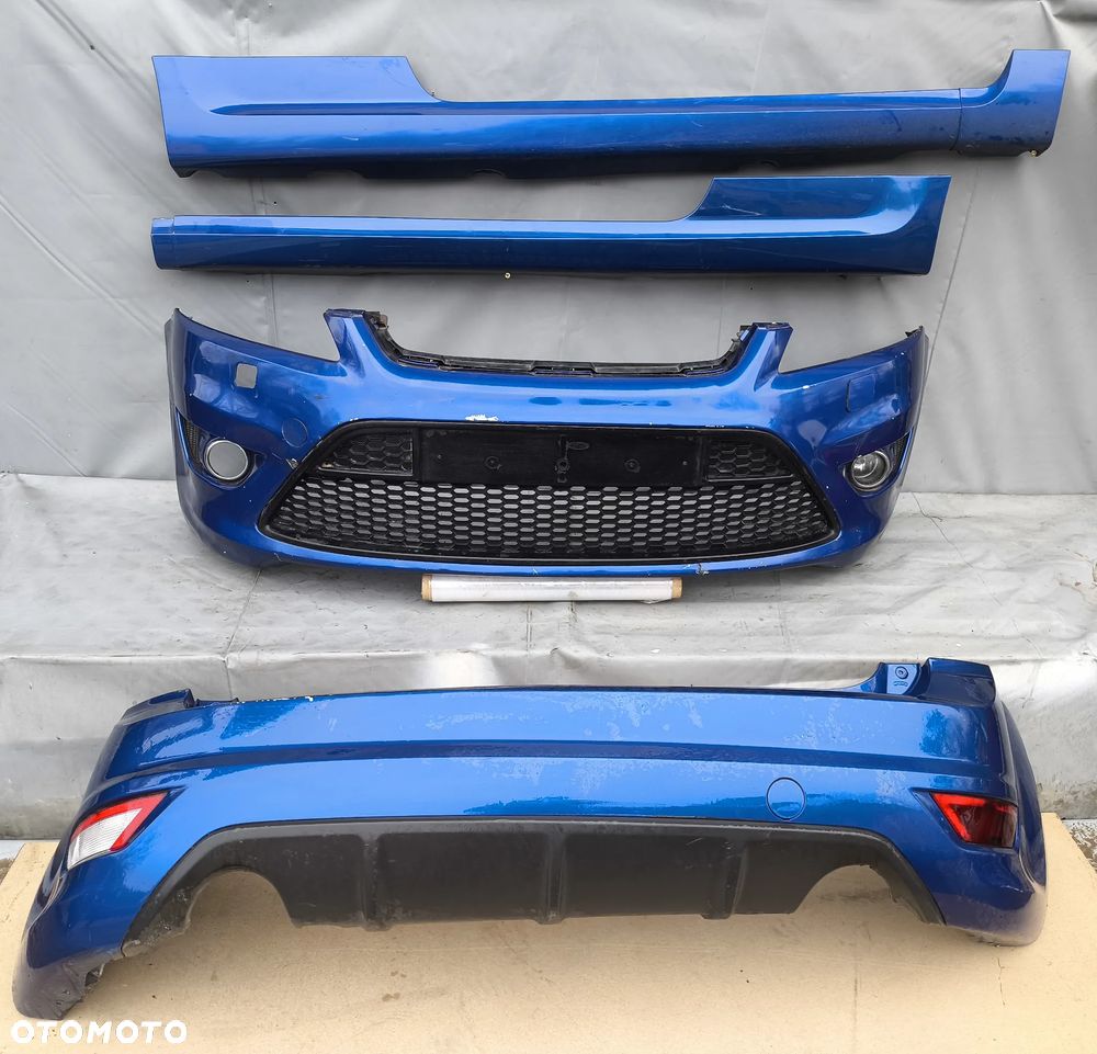 FORD FOCUS MK2 LIFT ST LINE 07-11r ZDERZAK PRZEDNI PRZÓD TYLNY TYŁ PROGI KOMPLET ZESTAW - 1