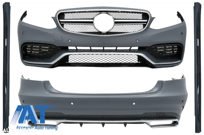 Pachet Exterior compatibil cu Mercedes E-Class W212 Facelift (2013-2016) E63 Design - 1