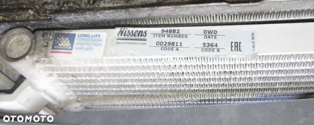 chłodnica wody klimy wentylator MERIVA A 1.7 CDTI opel - 3