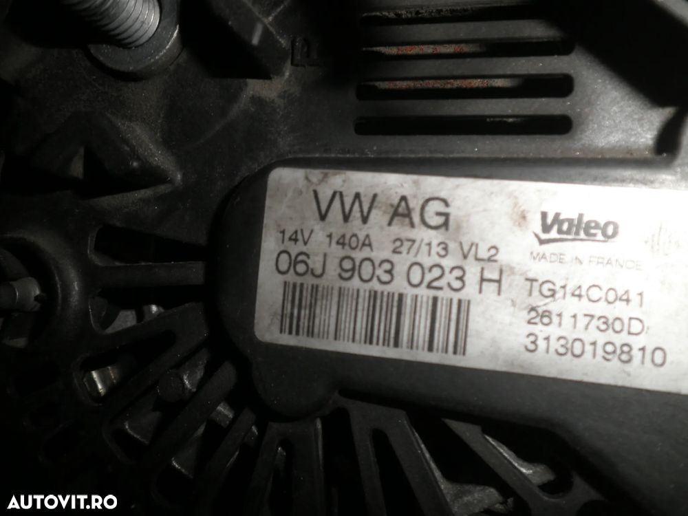 Alternator Audi S3 8V, TTS, Golf 7 GTI, 2.0 TFSI 06J903023H - 3