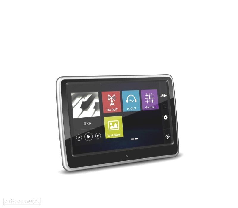 MONITOR TÁCTIL DE 10,1" HD CON HDMI DVD ALTAVOCES PARA ENCOSTO DE CABEÇAS COM SUPORTE INCLUIDO - 5
