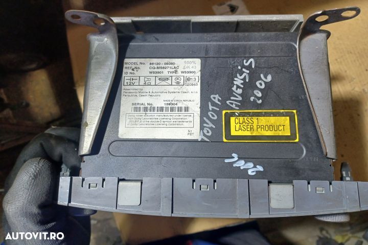Radio cd 8612005080 Toyota Avensis 2 T25 [facelift] [2006 - 2009] Sed - 1