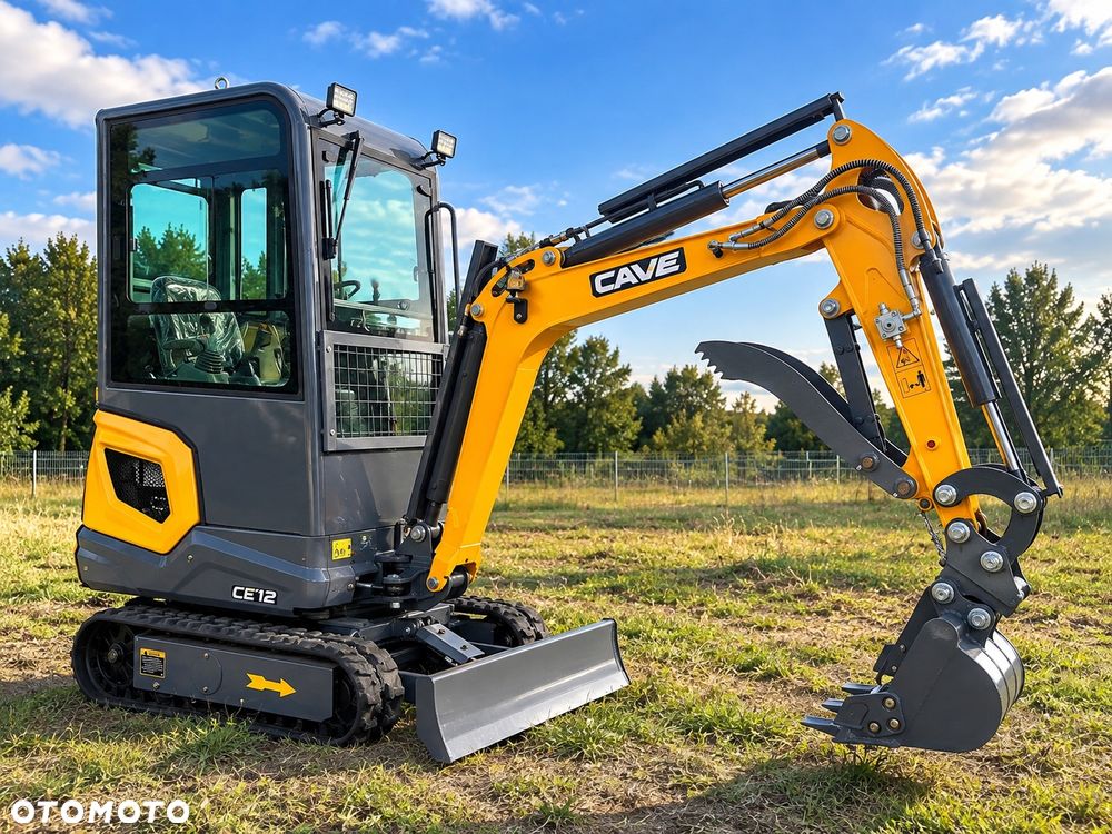 Inny Minikoparka CAVE CE12 PROMOCJA! 1200KG z Kabiną 2026r Nowość LEASING RATY, Skrętne ramie, Ogrzewanie, ZESTAW - 1
