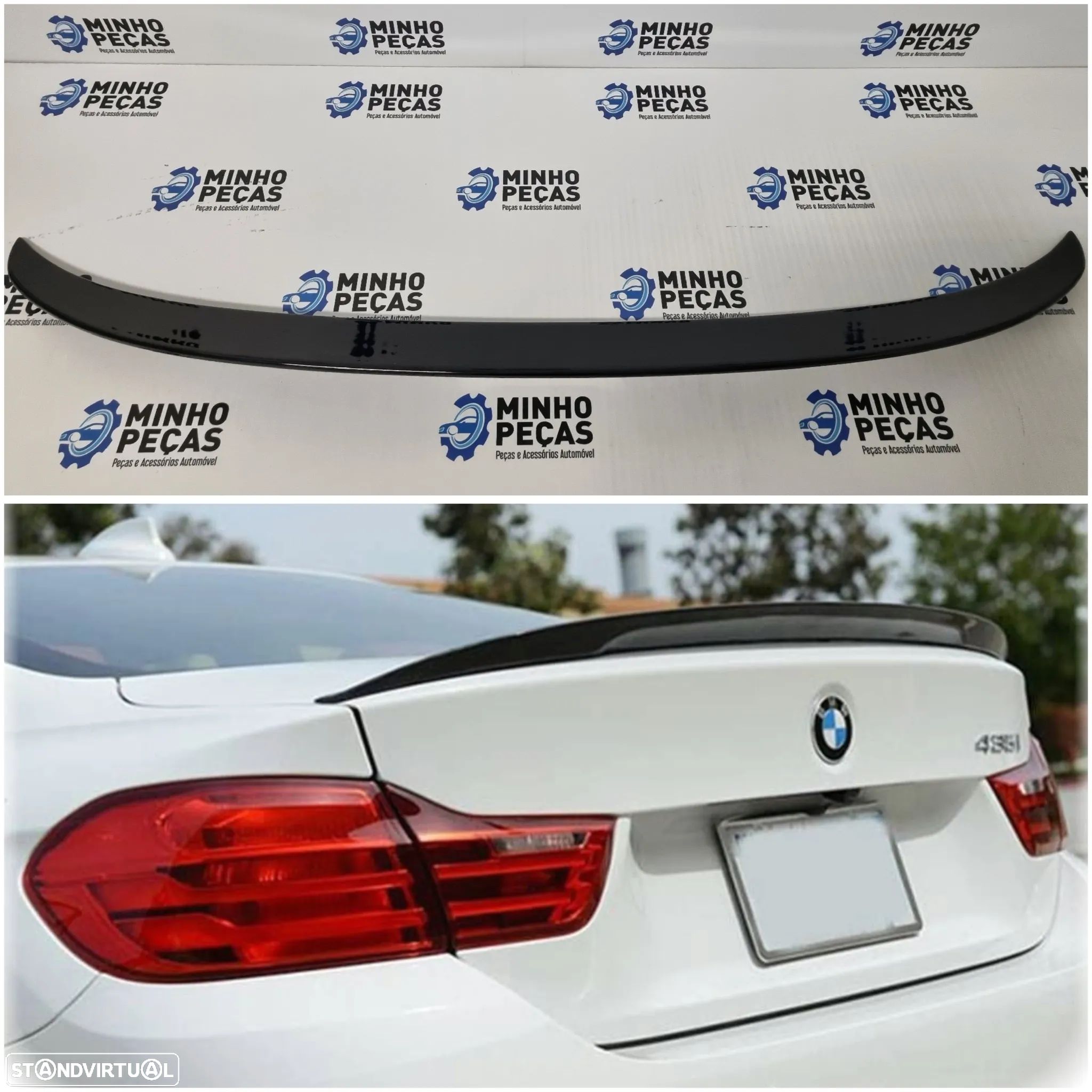 Aileron | Spoiler Mala BMW Série 4 Coupe F32 M-Performance Preto Brilho - 1