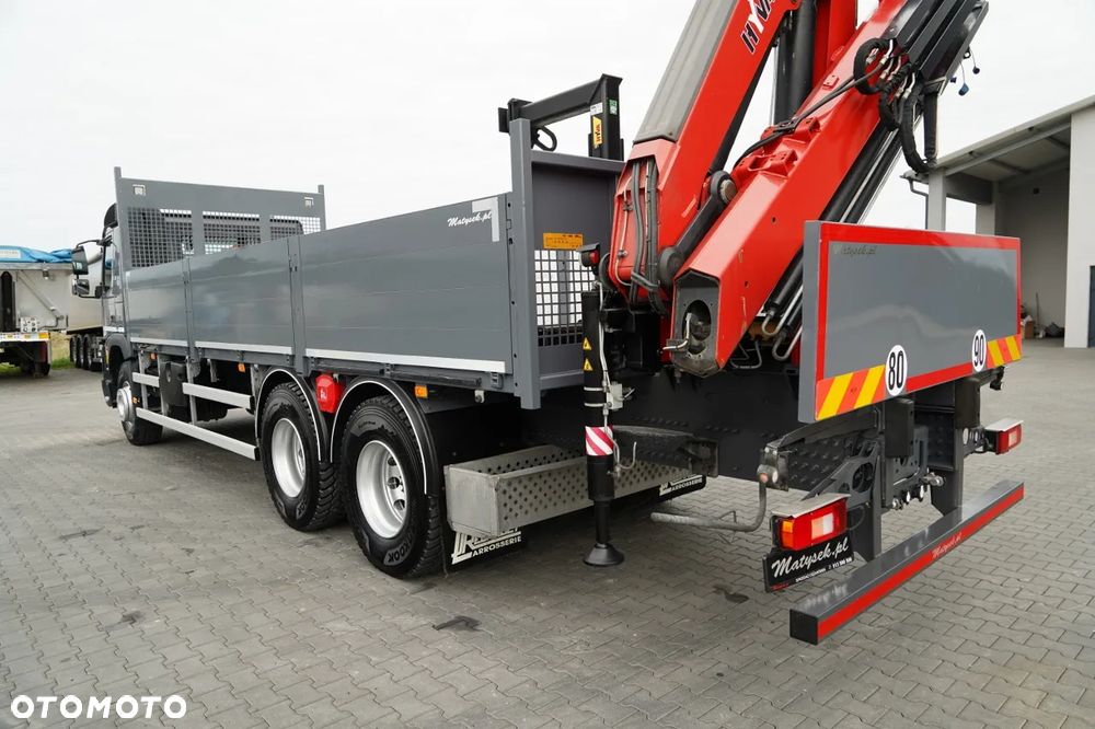 Volvo FHX 430 / SKRZYNIOWY- 7,15 M / HDS HYVA HC-183 / ROTATOR / WIDŁY DO PALET / PILOT - 22
