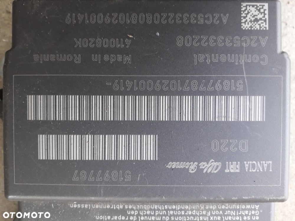 sterownik poduszek airbag 51897787 Grande Punto Evo 1.2 - 2
