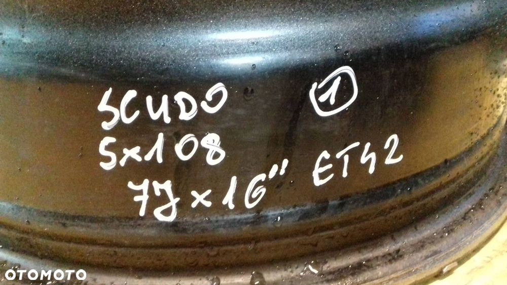 felgi stalowe fiat scudo peugeot citroen 5x108 7jx16'' et42 - 9