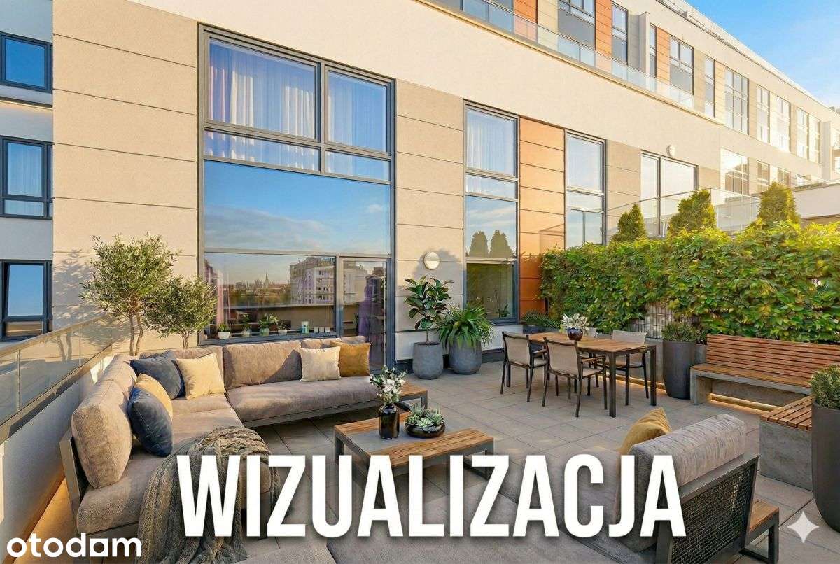 Apartament z tarasem w ścisłym centrum Warszawy