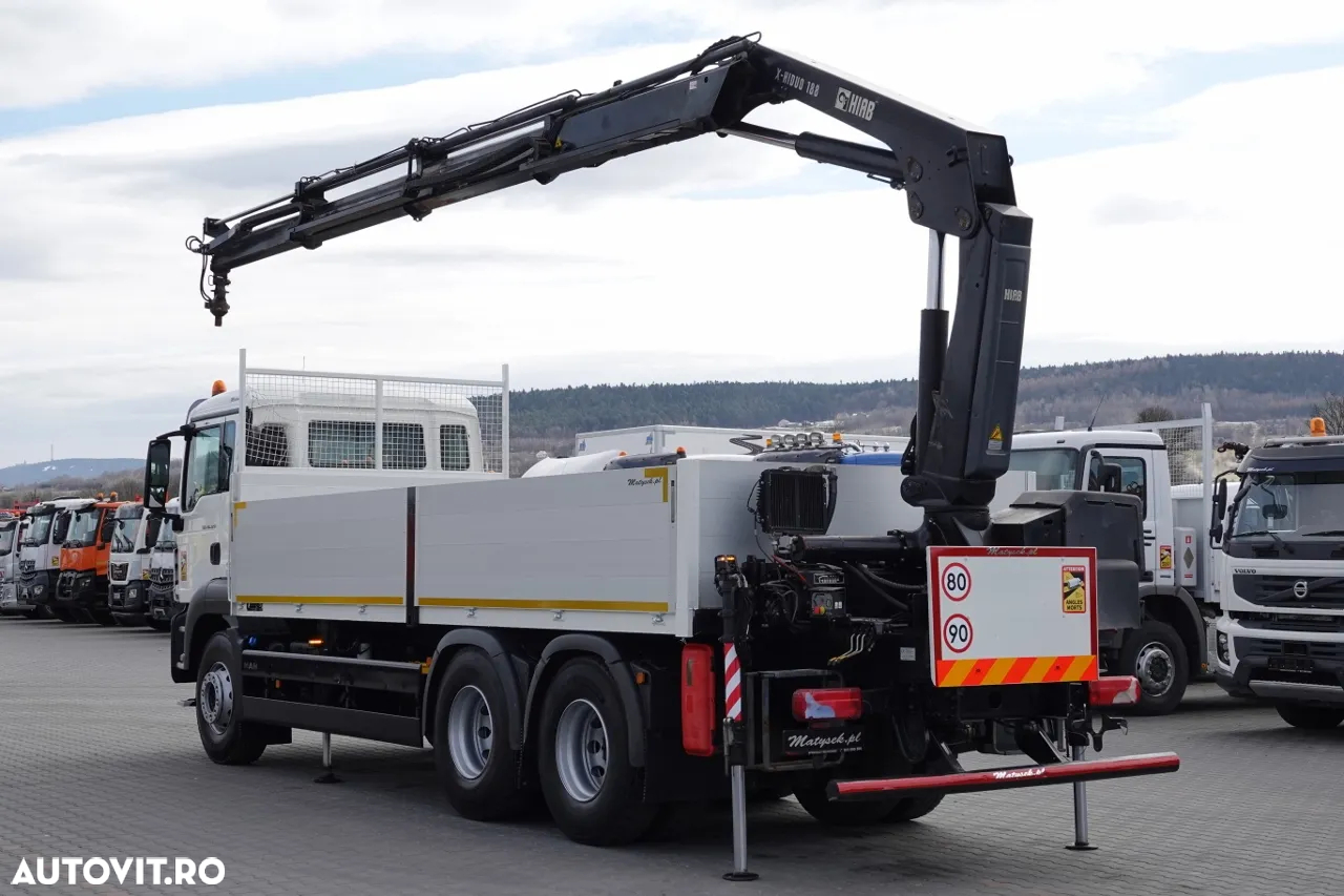MAN TGS 26.320 / 6X4 / CUTIE 6.5 M + HDS HIAB 188 BS-3 / CAPACITATE MAX: 5000 KG / RADIO CONTROL / ROTATOR / EURO 6 - 2