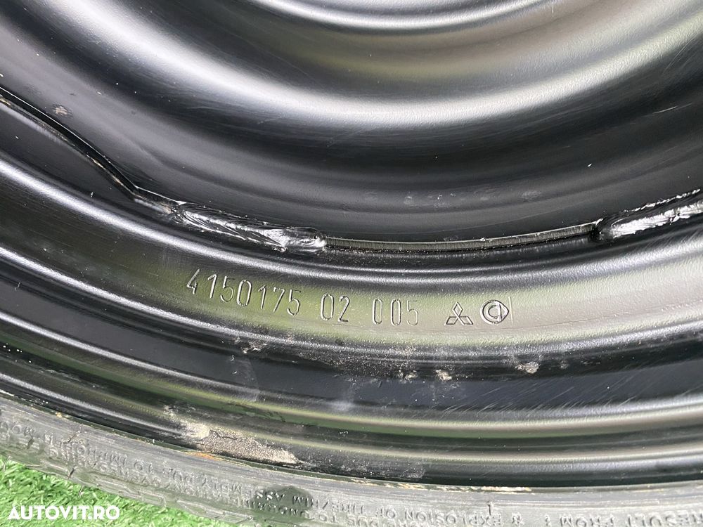 Roata rezerva slim îngustă OEM Mitsubishi Colț 115 70 R15 4X100 - 8