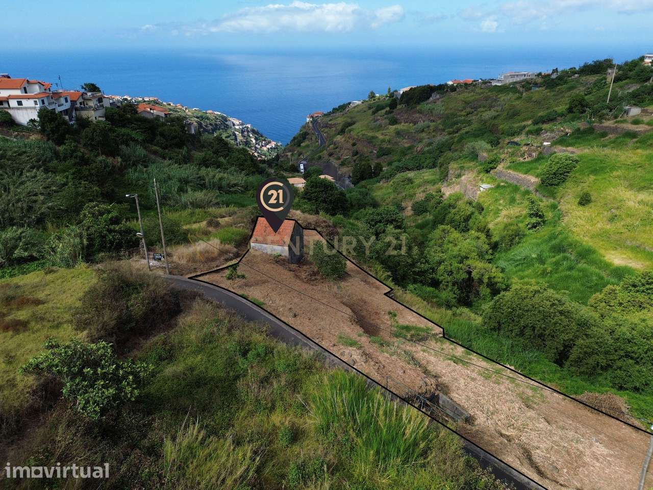Terreno com Vista Mar Definitiva à Venda – Calheta, Madeira - Grande imagem: 4/15