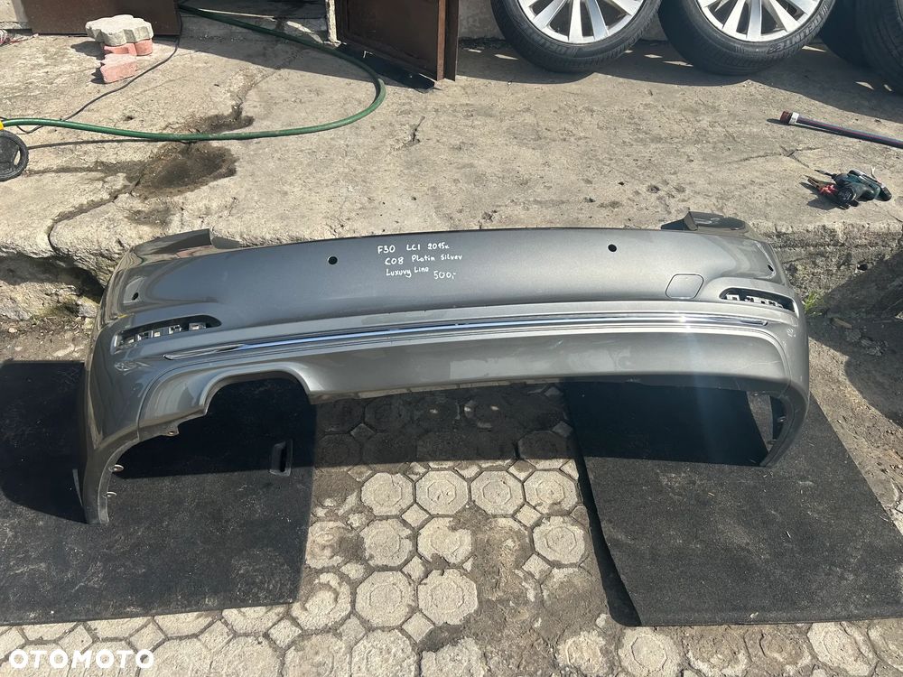 ZDERZAK TYLNY BMW F30 LCI 2015R C08 PLATIN SILVER LUXURY LINE - 1