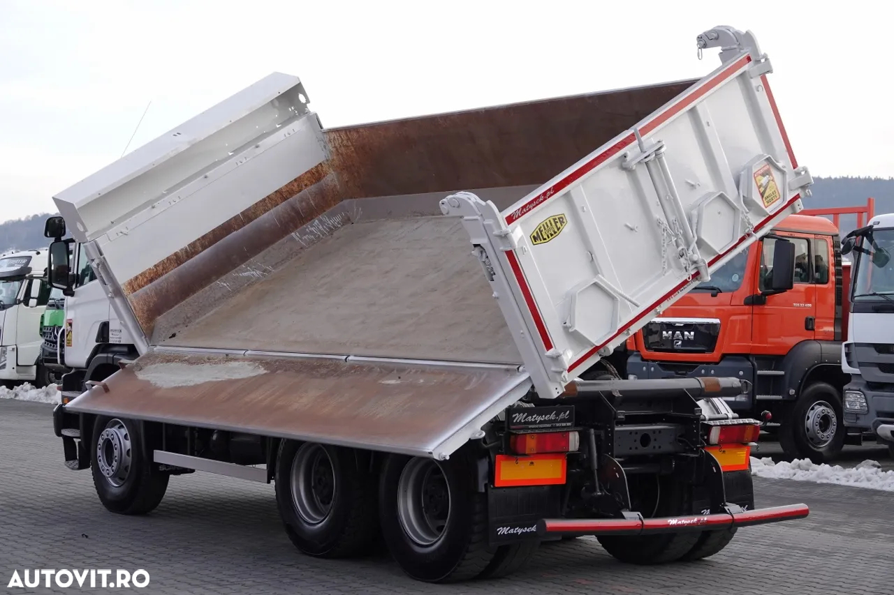 Scania P 340 / 6x4 / BASCULANTE / HYDROBURTA / BORDMATIC / MEILLER KIPER / MANUAL / 2010 - 6