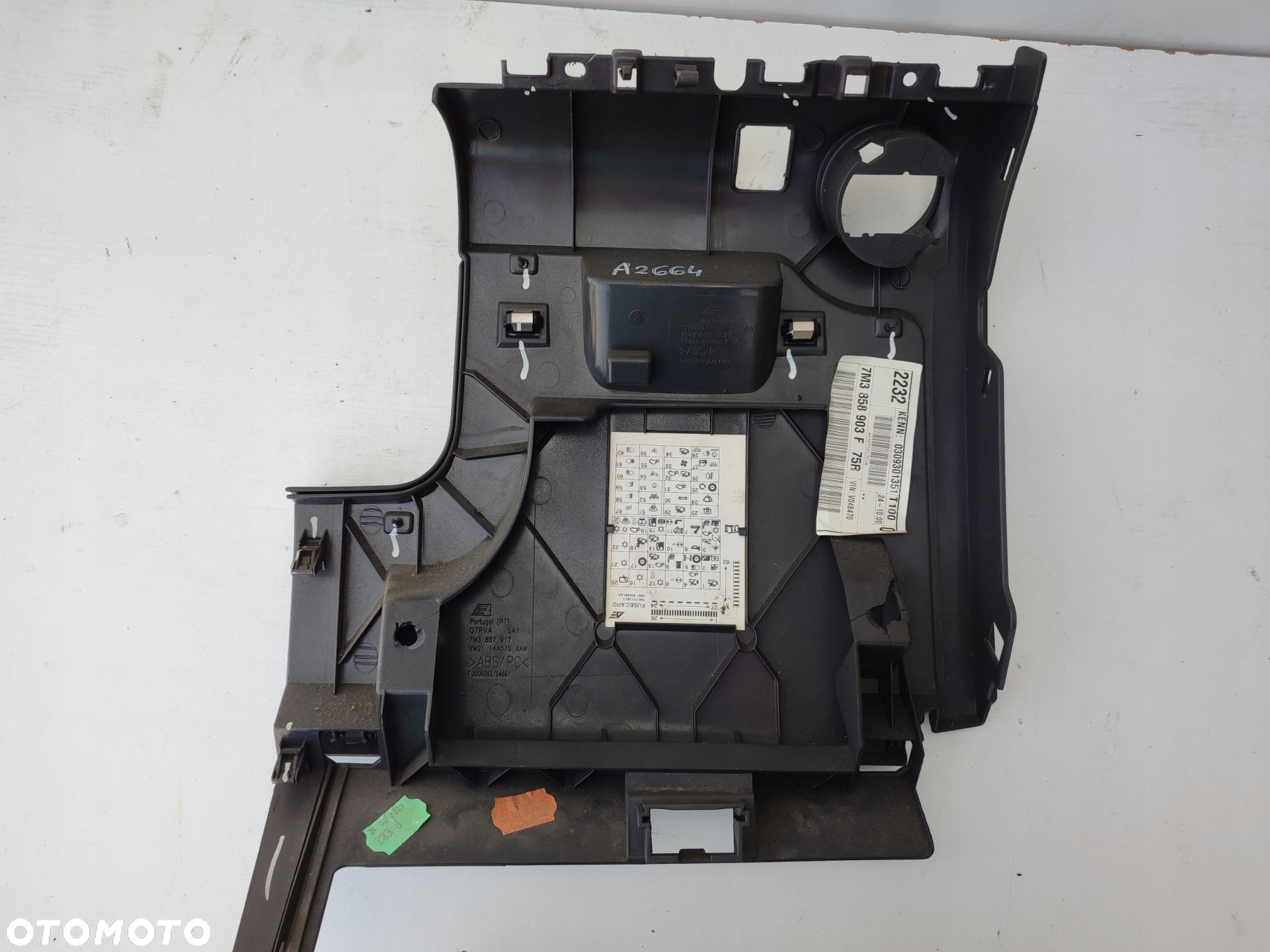Schowek kierowcy VW SHARAN I LIFT EUROPA 7M3858903F - 5