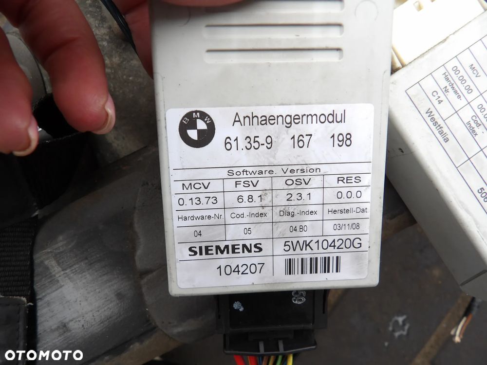 BMW - E91 - KOMPLETNY - ELEKTRYCZNY HAK HOLOWNICZY - MODUŁY - KOMPLET - EUROPA - 6773731  9167198 - 7