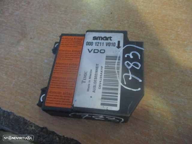 Modulo Airbag 0001211V010 SMART FORTWO 2004 700 I 61CV 3P PRETO - 3